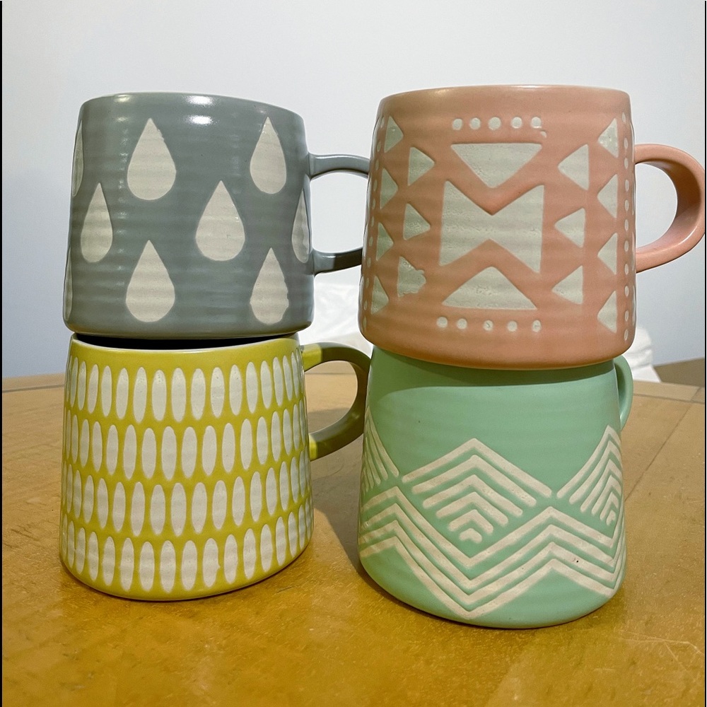 Danica Imprint Mugs - ochre (yellow), pink, gray, or mint. DEAL 4/$25!